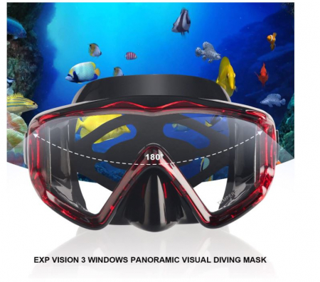 Mască de scufundări pentru adulți Pano 3 EXP VISION, anti-aburire [6]
