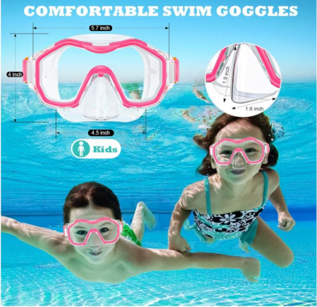 Masca de scufundări pentru copii JEMULICE, 4-16 ani [7]