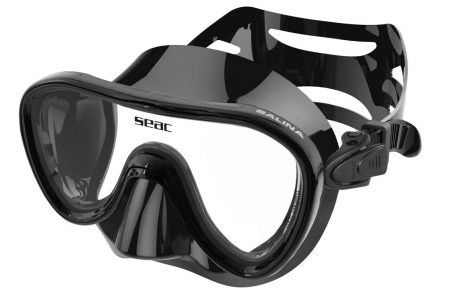 Mască de scufundări SEAC Salina SLT, unisex-adult, negru [0]