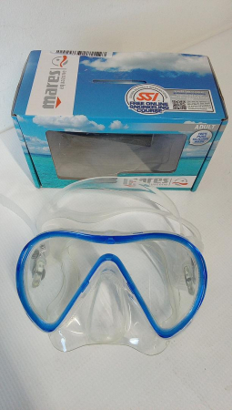 Mască de snorkeling  Mares Aquazone Pure Vision, pentru adulți, Unisex, Albastru, transparent [1]