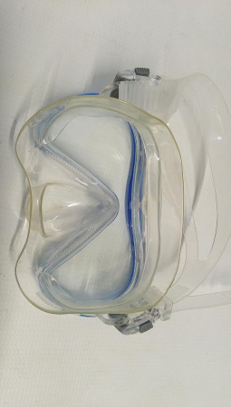 Mască de snorkeling  Mares Aquazone Pure Vision, pentru adulți, Unisex, Albastru, transparent [2]