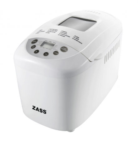 Masina de paine Zass ZBM 03, 850 W, 1500 g, 15 programe, Alb [0]