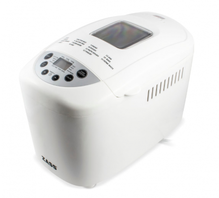 Masina de paine Zass ZBM 03, 850 W, 1500 g, 15 programe, Alb [2]