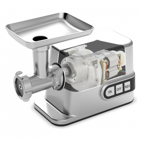 Masina de tocat electrica cu accesoriu de rosii Zass ZMG 10, Putere 3000W, 3 discuri incluse [2]