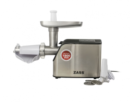 Masina de tocat Zass ZMG 07, 1800W, cutit otel inoxidabil, acesoriu de rosii inclus [0]