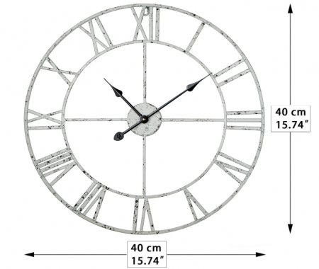Maxstar Ceas de perete de 40 cm cu numere romane [3]