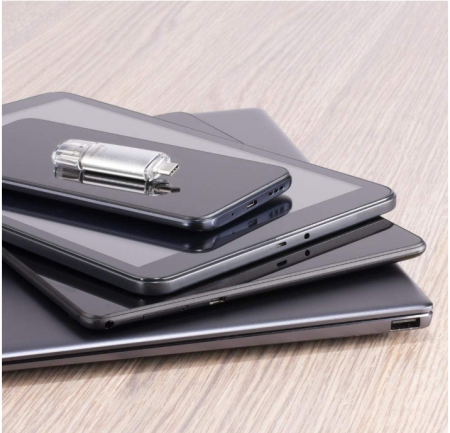 Memorie USB 128 GB Hama cu USB 3.0 & USB 3.1 de tip C, argintiu [4]