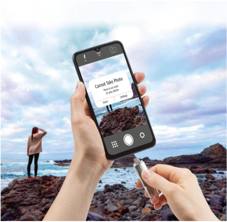 Memorie USB 128 GB Hama cu USB 3.0 & USB 3.1 de tip C, argintiu [2]