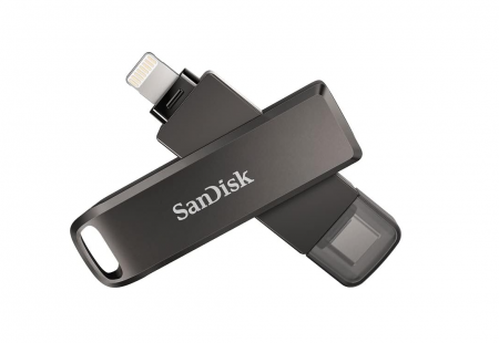 Memorie USB SanDisk iXpand Flash Drive Luxe 64GB, Type-C, conectori Lightning [0]