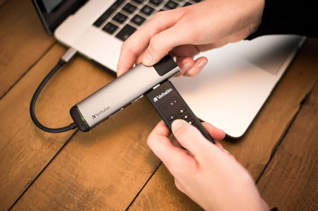 Memorie USB Verbatim Keypad Secure 32GB, USB 3.1 Type-C, negru [3]