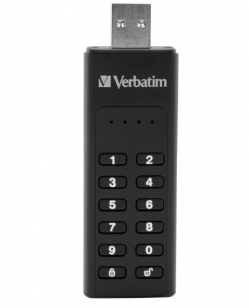 Periferice PC - Memorie USB Verbatim Keypad Secure USB 3.2 Gen 1, 32 GB, negru