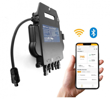 Micro Invertor Solar Pentru Sisteme Fotovoltaice APsystems EZ1-M, 800W limitat la 600W [5]