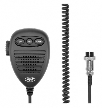Microfon cu 6 pini cu parte metalica pentru statii radio PNI Escort HP 8000/9000 [0]