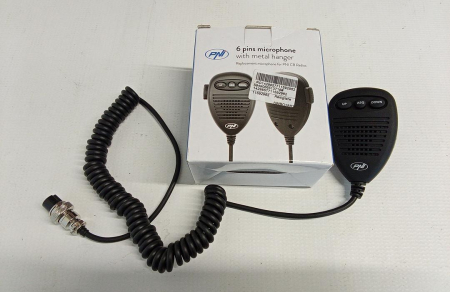 Microfon cu 6 pini cu parte metalica pentru statii radio PNI Escort HP 8000/9000 [1]