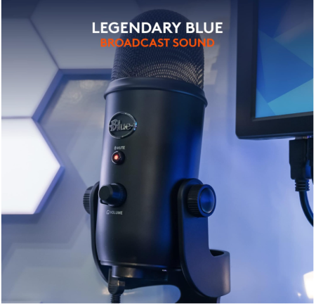 Microfon profesional Blue Microphones Yeti Logitech, negru [4]