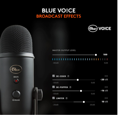 Microfon profesional Blue Microphones Yeti Logitech, negru [5]