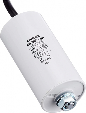 Miflex - Condensator pornire motor 16μF 450V 40x78mm [1]