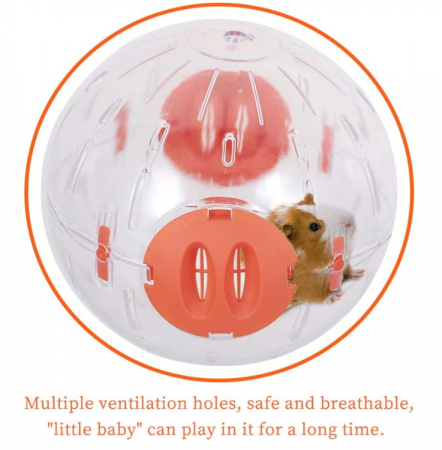 Minge transparenta pentru Hamster WishLotus, de 14 cm [7]