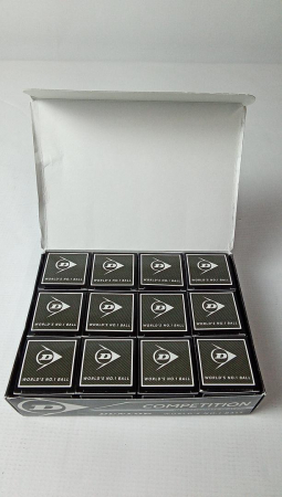 Mingi de squash de competiție DUNLOP (cutie cu 12 mingi) [1]