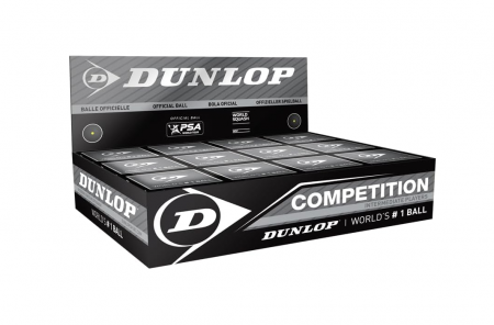 Accesorii antrenament - Mingi de squash de competiție DUNLOP (cutie cu 12 mingi)