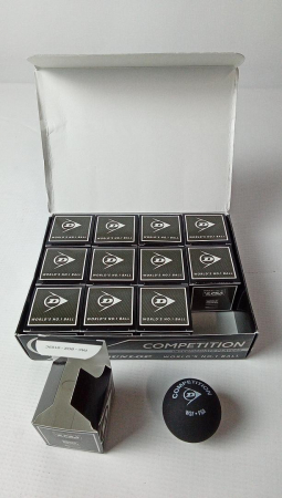 Mingi de squash de competiție DUNLOP (cutie cu 12 mingi) [2]