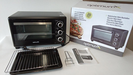 Mini-Cuptor electric OptimumX, 20 L, 1380 W, negru [1]