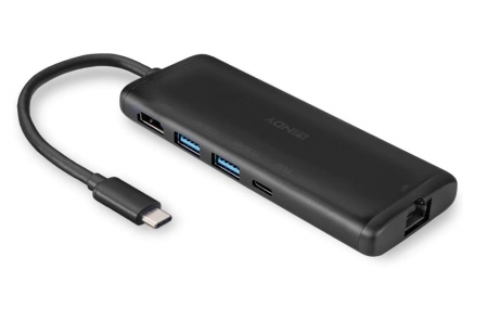 Mini stație de andocare pentru laptop LINDY 43358 DST-Mini USB C [1]