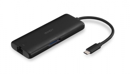 Laptop, Tablete & Telefoane - Mini stație de andocare pentru laptop LINDY 43358 DST-Mini USB C