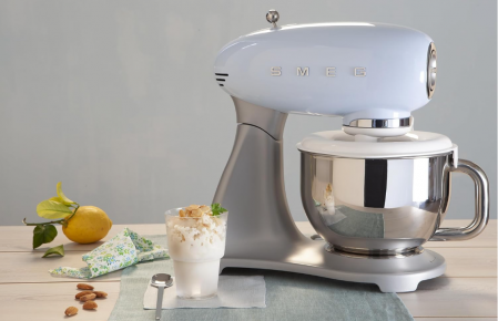 Mixer cu bol Smeg SMF02PBEU, 800 W, 4,8 litri, albastru [6]