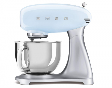 Electrocasnice pentru Bucatarie - Mixer cu bol Smeg SMF02PBEU, 800 W, 4,8 litri, albastru