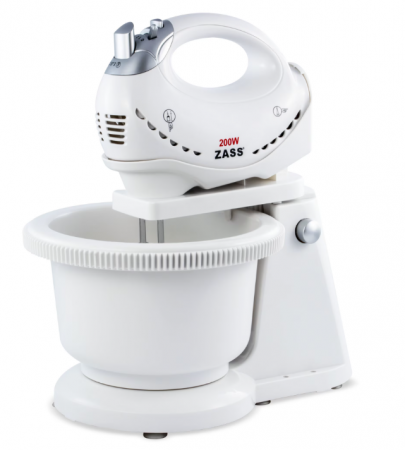 Mixer cu bol Zass ZHM 05BB, 200W, 5 viteze, functie Turbo, tocator, bol rotativ [1]