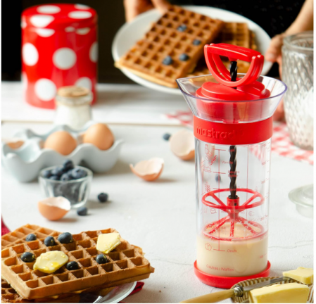 Mixer Mastrad pentru prepararea aluatului lichid (crepes, vafe, clatite), 700 ml, rosu [4]