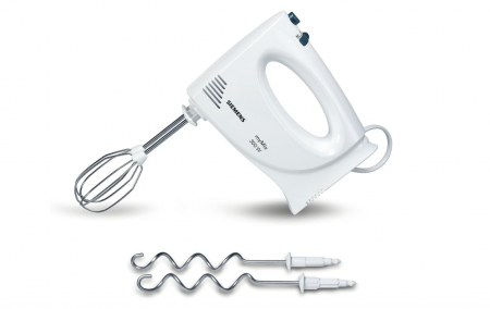 Mixer Siemens MQ95020N,  2 cârlige pentru aluat, 2 teluri, 300 W [0]