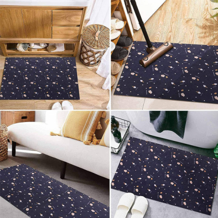 Mocheta LC&TEAM, textil, albastru inchis, 45 x 300 cm [6]