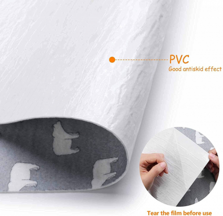 Mocheta LC&TEAM, textil, gri deschis, 45 x 500 cm [3]