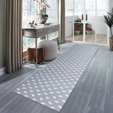 Mocheta LC&TEAM, textil, gri deschis, 45 x 500 cm [0]