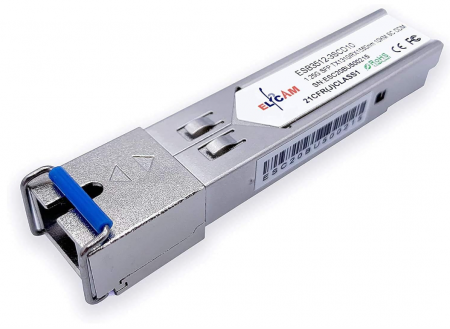 Servere, Componente & UPS - Modul SFP 1.25G Elfcam, transmisie optică bidirecțională WDM, port fibră optică Signlemode SC, TX1310nm/RX 1550nm, DDM 10KM