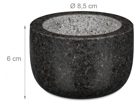 Mojar cu pistil Relaxdays, Robust si Rezistent, 100ml, Ø 8,5 cm, gri antrcit [5]