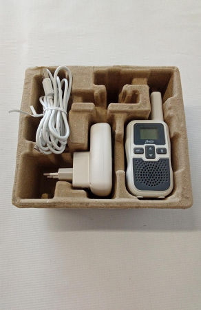 Monitor audio pentru bebeluși Alecto Babyphone DBX-80, alb/gri [1]