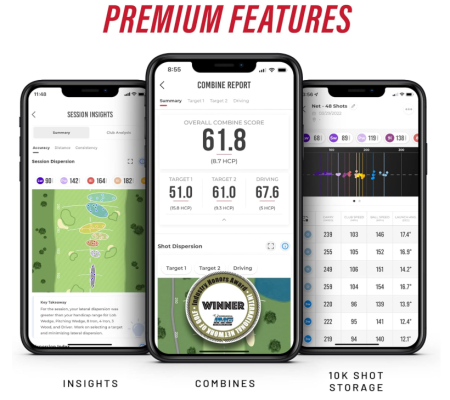Monitor mobil pentru lansarea mingii de golf Rapsodo, iOS, pentru interior și exterior [4]