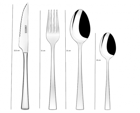 Monix Modena Set de tacâmuri din 24 de piese, oțel inoxidabil 18/10 [1]