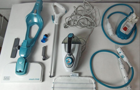 Mop cu abur BLACK+DECKER cu mănușă STEAMITT, 1600 W, 500 ml, BHSM166DSM-QS [2]