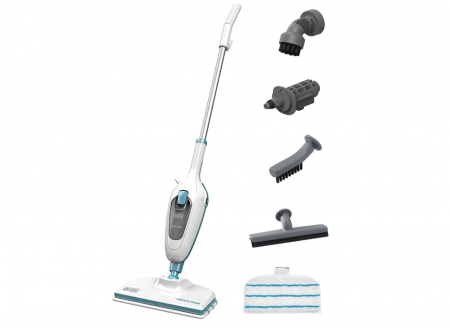 Curatenie si intretinere - Mop cu abur BLACK+DECKER Multifunction 1300W, 350ml, FSMH13E5-QS