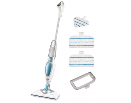 Aparate de curatat cu aburi si mopuri electrice - Mop cu aburi BLACK+DECKER FSM1630, 4 accesorii, 1600 W