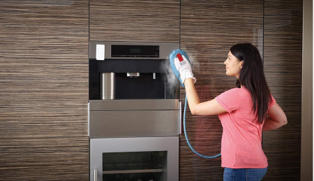 Mop cu aburi BLACK+DECKER și mănușă STEAMITT, 8 accesorii, Multifuncțional, 1300W, FSMH1351SM-QS [10]