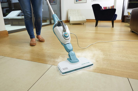 Mop cu aburi BLACK+DECKER și mănușă STEAMITT, 8 accesorii, Multifuncțional, 1300W, FSMH1351SM-QS [5]