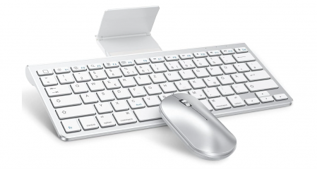 Mouse cu bluetooth OMOTON pentru iPad și iPhone, argintiu [5]