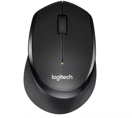 Tastaturi, Mouse și dispozitive de intrare - Mouse fără fir Logitech M330 SILENT PLUS, Negru