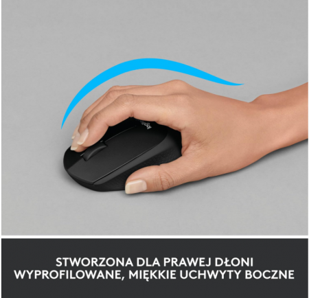 Mouse fără fir Logitech M330 SILENT PLUS, Negru [5]