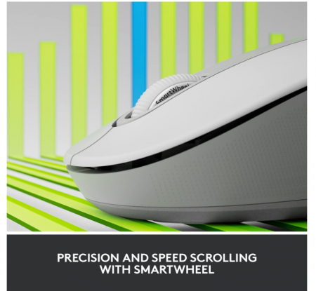 Mouse fără fir Logitech Signature M650 L, alb [2]